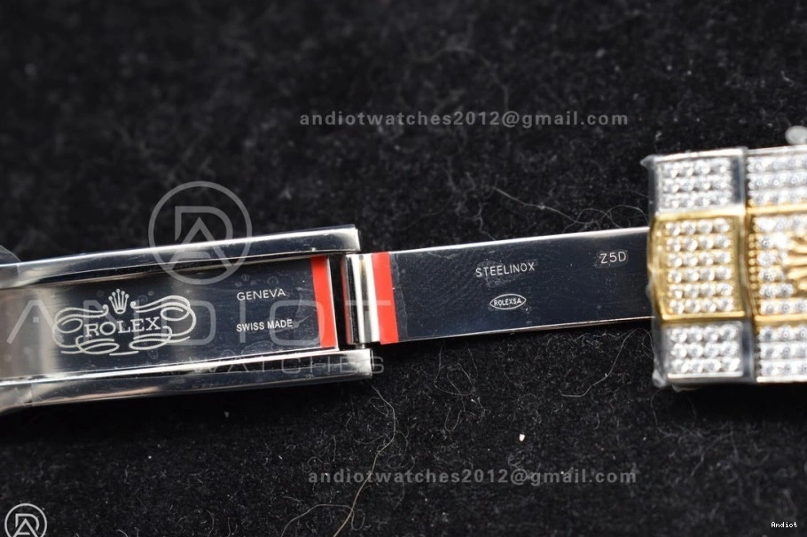 Gold Version Best 2 Tone Dial Diamond 41mm DateJust Yellow TWD Roman 0503